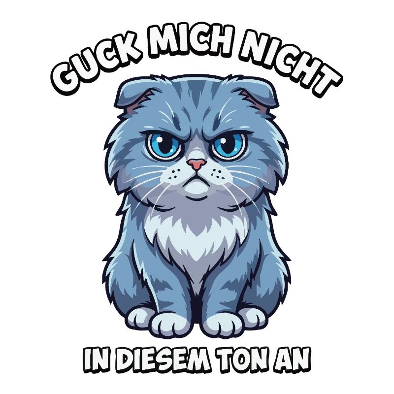 Ne me regarde pas comme ça – chat de dessin animé