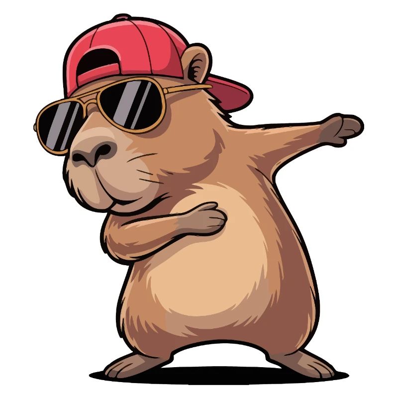 Cool Capybara Dabbing