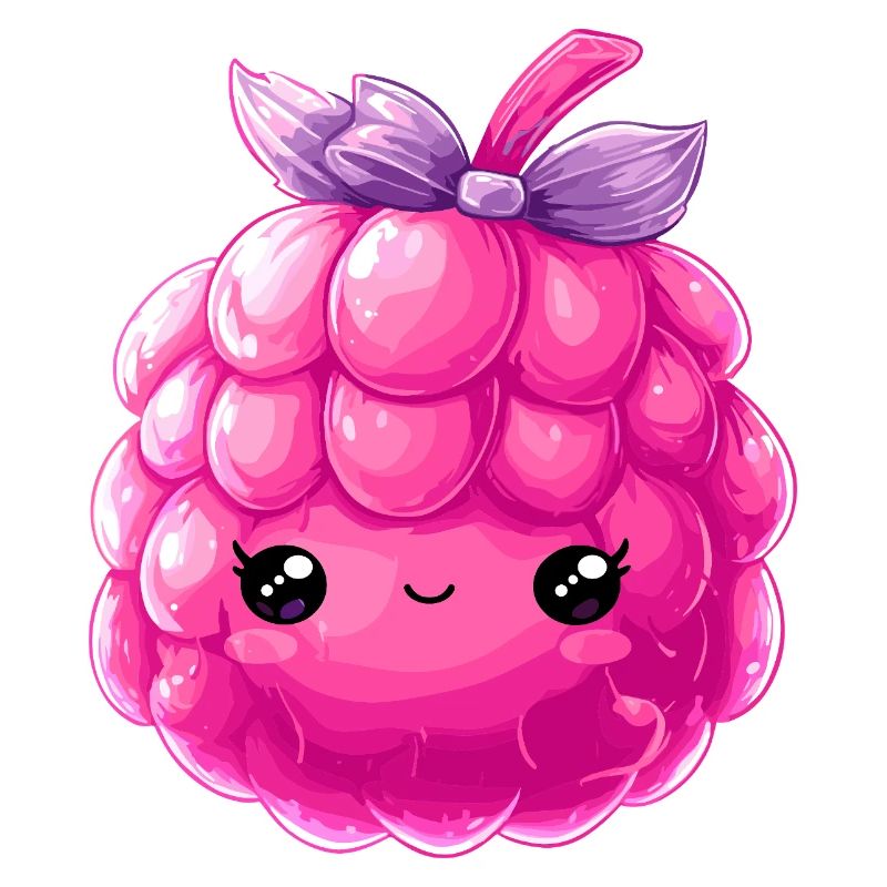 Kawaii Raspberry Cuddle Character