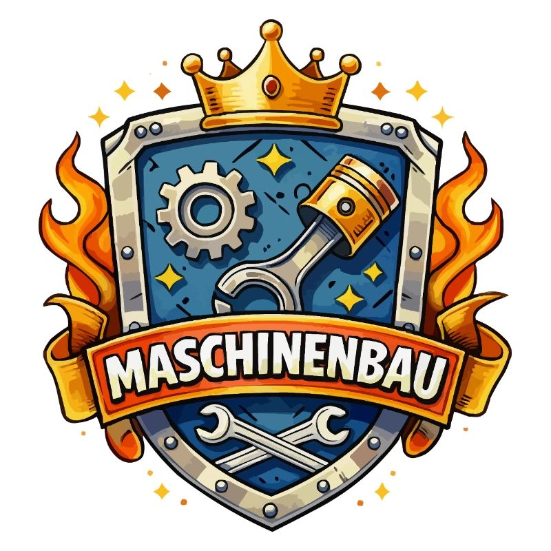 Mechanical Engineering King's Crown Shield