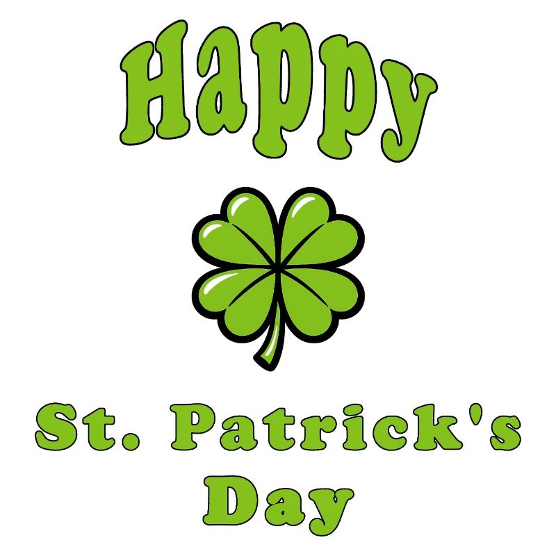 Bonne Saint-Patrick - Trèfle vert