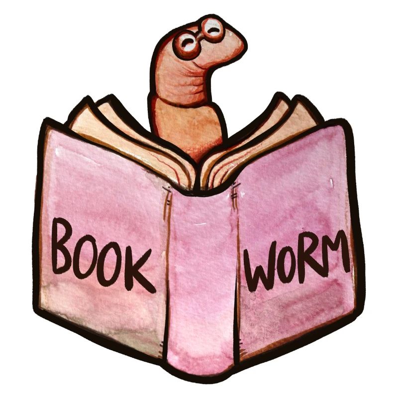 Bookworm Reader: Pink Open Book