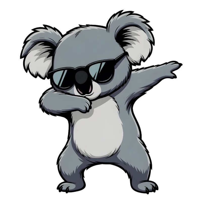 Dabbing Koala