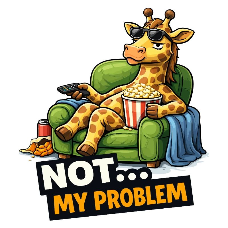 Nicht mein Problem Giraffen-Couch-Meme