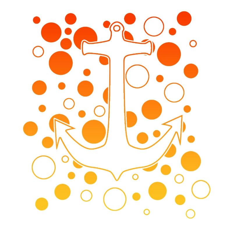 Luminous Anchor with Bubbles