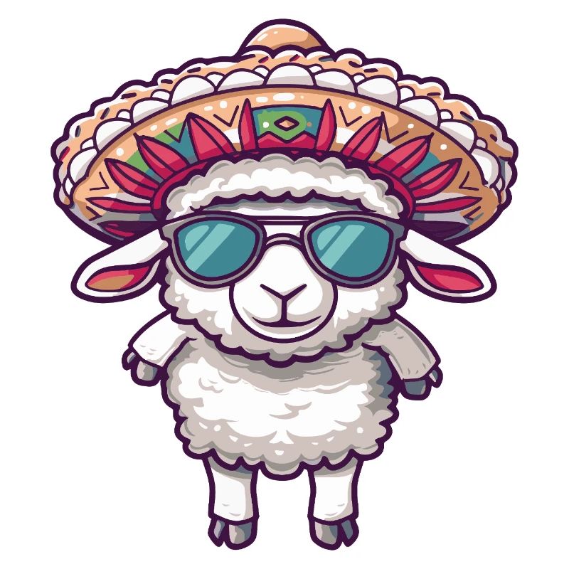 Elephant Comic Funny Sombrero