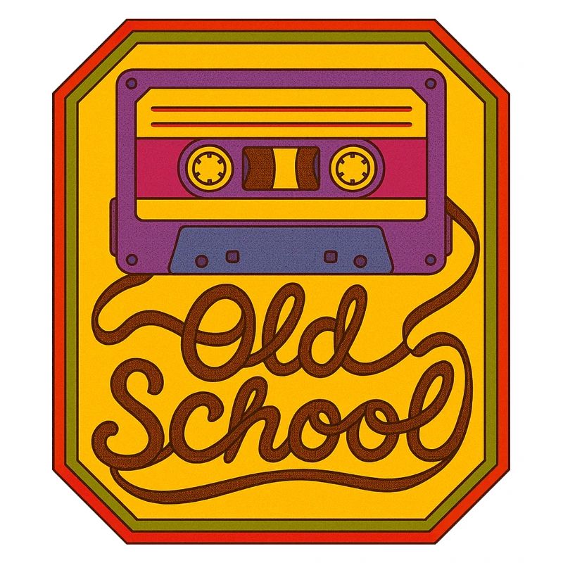 Patch rétro cassette à l’ancienne