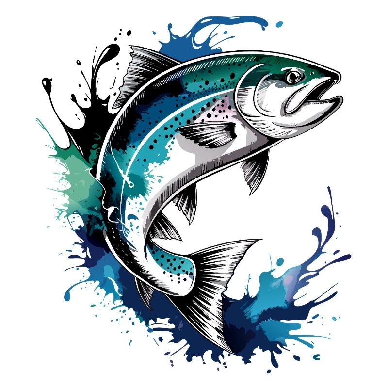 Lachs Sprung