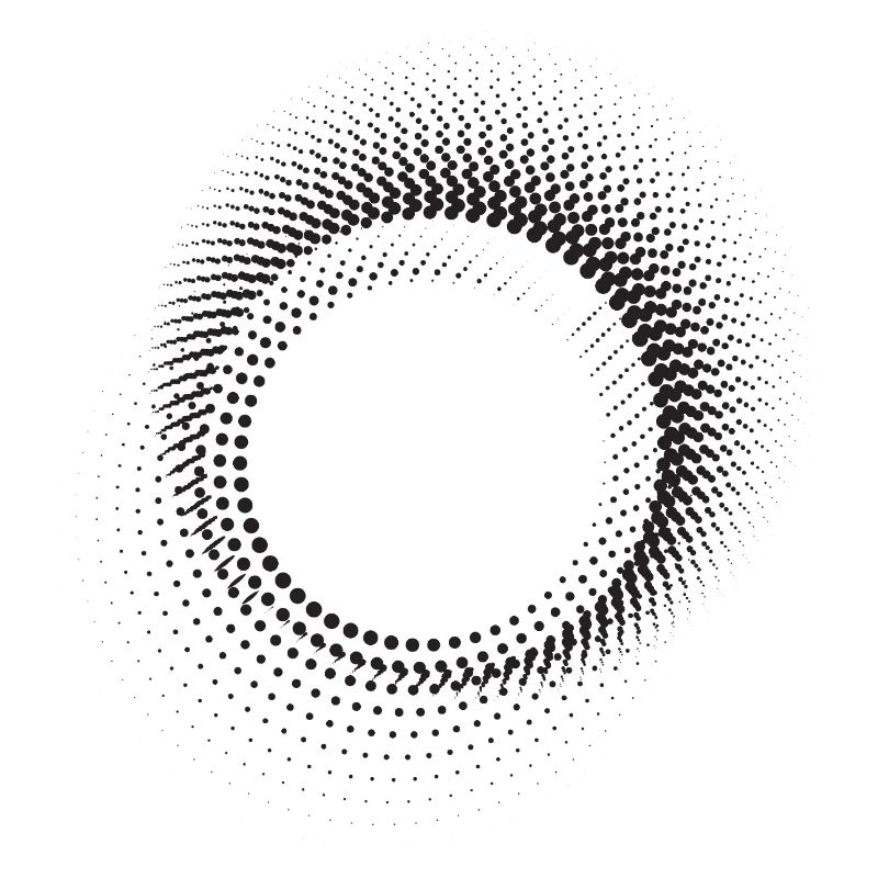 Halo Dot Ring Pattern