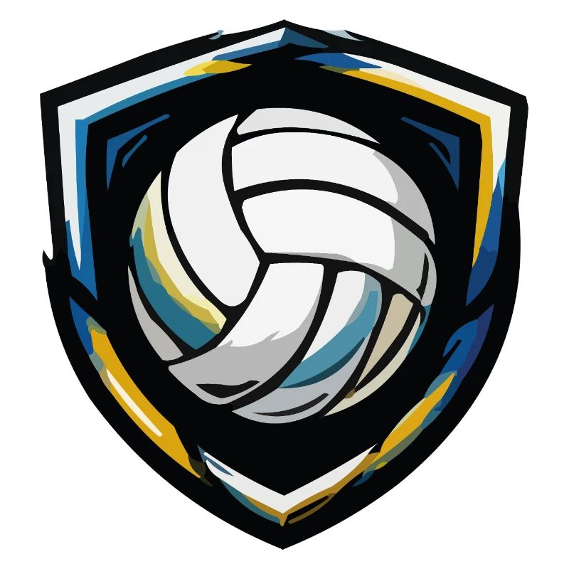 Volleyball Shield Emblem