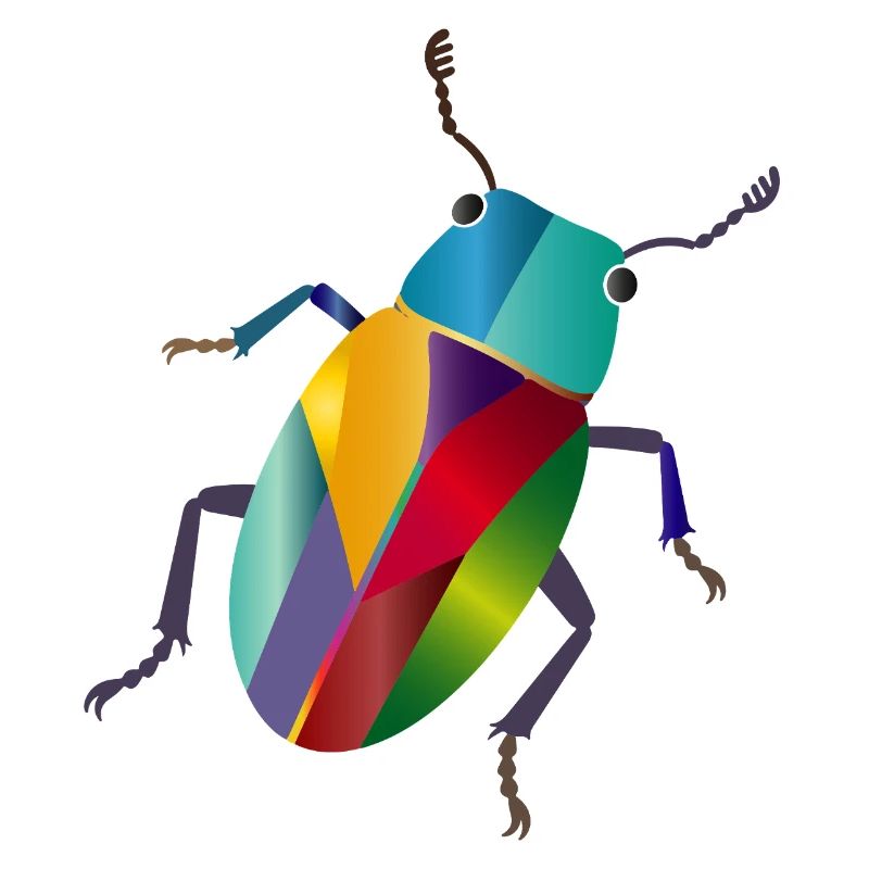 Bunter Juwelkäfer Regenbogen Stil
