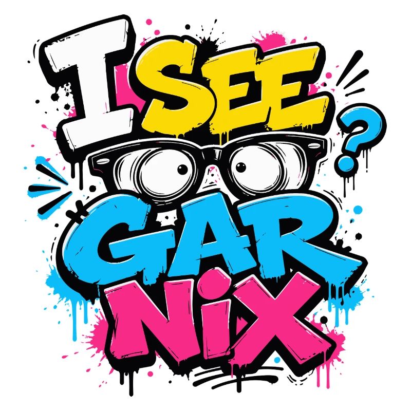 I See Gar Nix – Graffiti espiègle avec des soleils