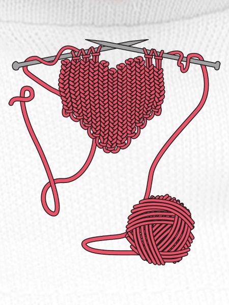 Ich liebe Häkeln oder Stricken