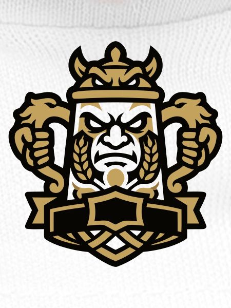 Bierkrug Maskottchen Wappen