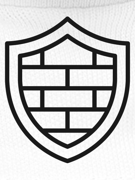 Firewall-Schildlinien-Symbol