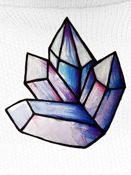 Prismatisches Kristallcluster