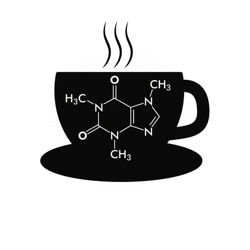Café Caffeine Molecule