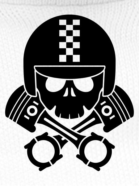 schädel helm kolben