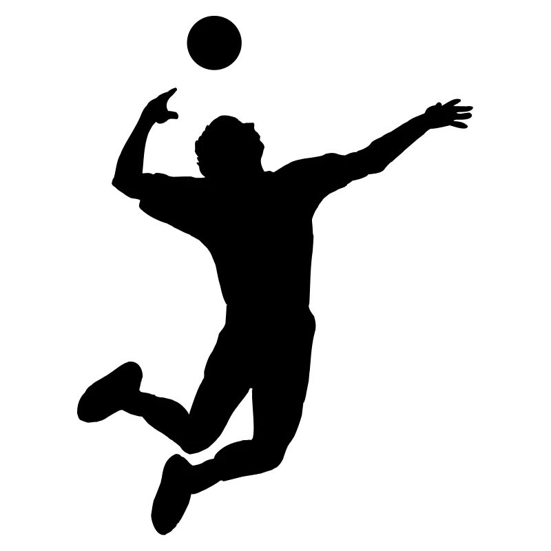 Volleyball gesprungen Schlag oder Service