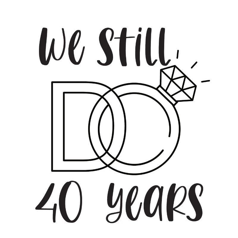 40ème anniversaire de mariage Ruby Cadeau de mariage