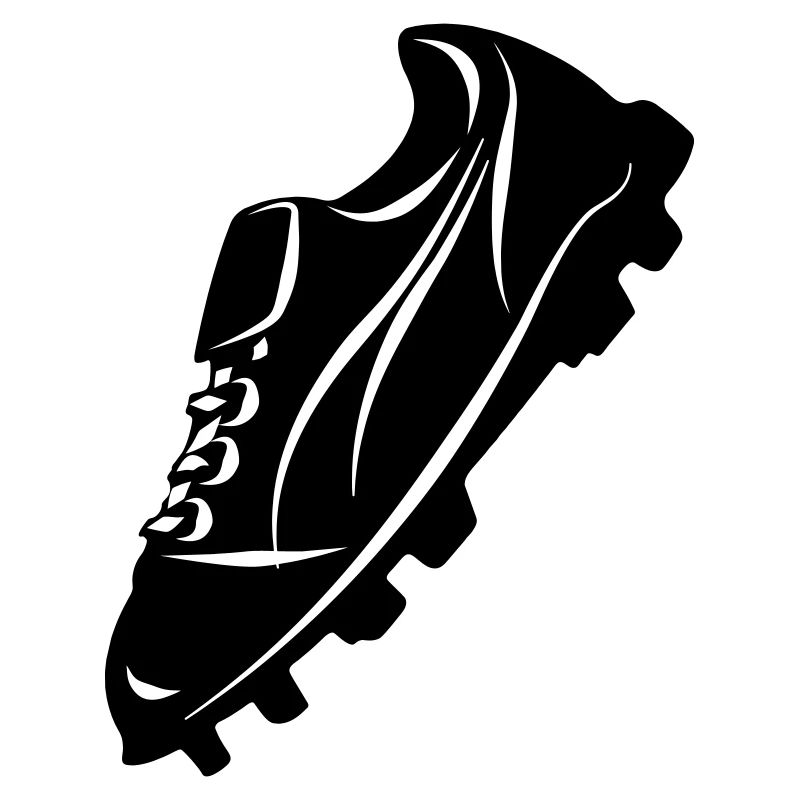 Football boot transparent shadow figure