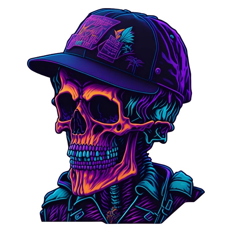 Skeleton with cap