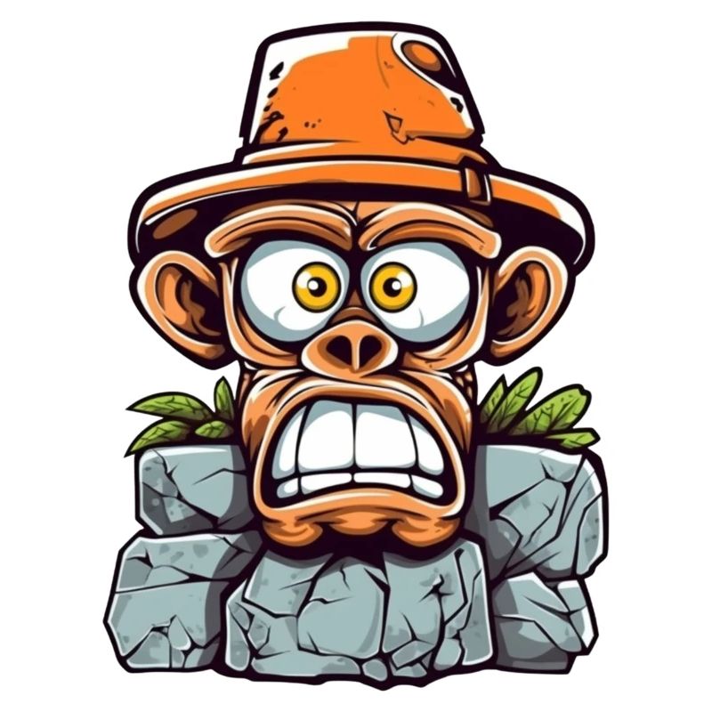 Adventurous monkey charm