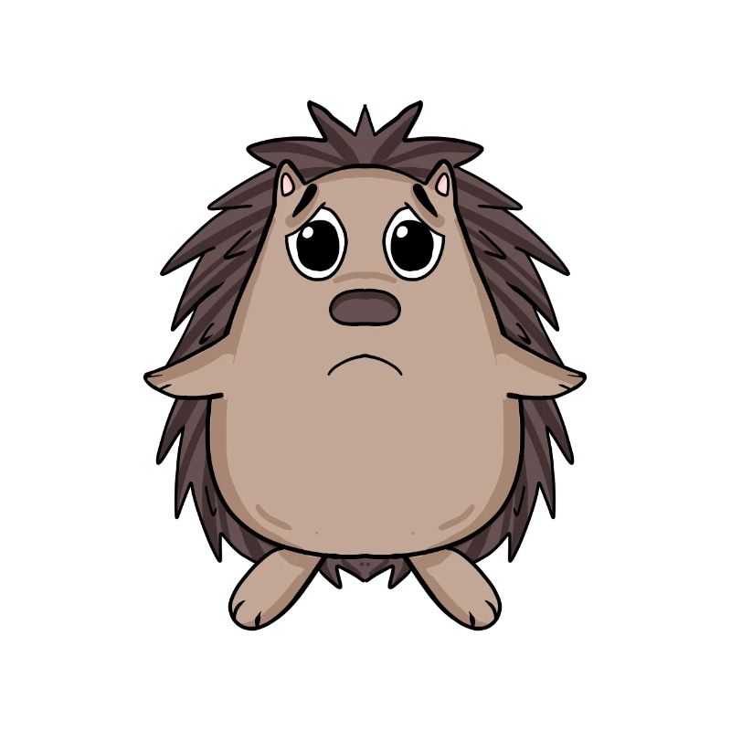 Igel Traurig - trauriger Igel