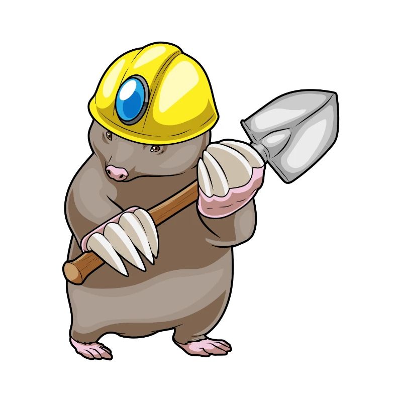 Mineur de taupe Exploitation minière à la pelle