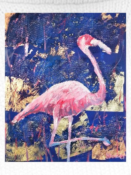 Expressionist Flamingo Artwork