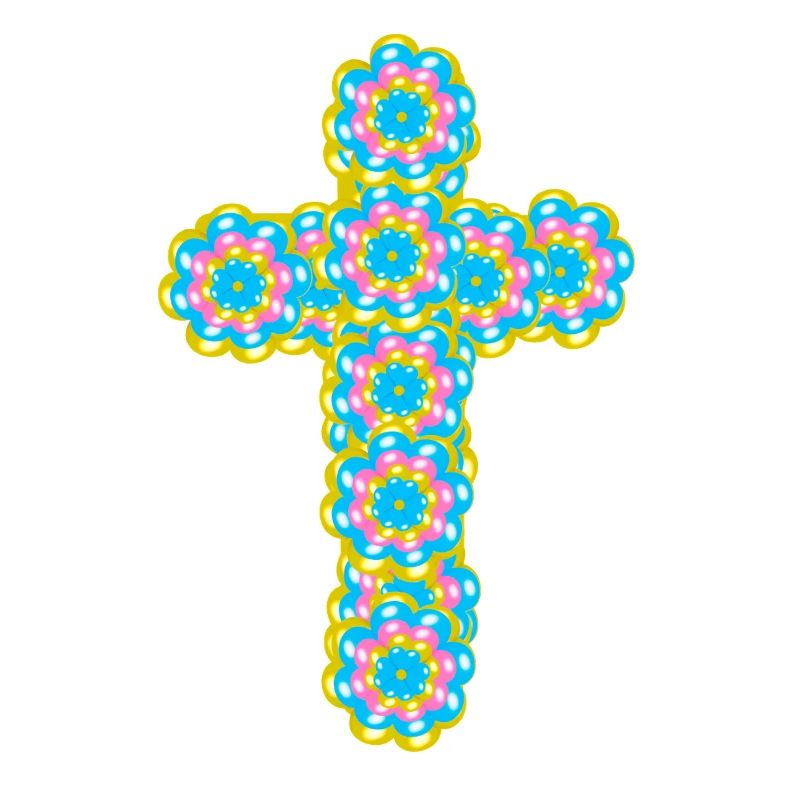 Croix Jésus Croix Fleurs