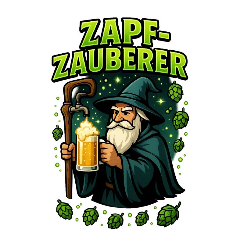Zapf Zauberer Bier Bierflasche Bierzelt Crew