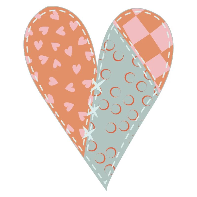 Patchwork Herz Nr. 8