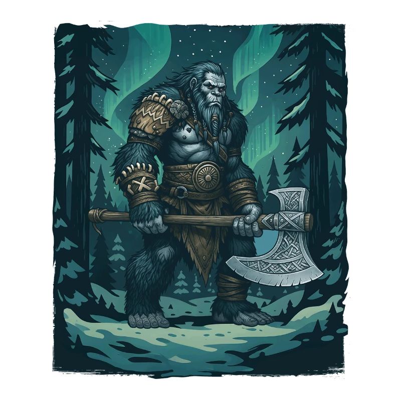 Wikinger Bigfoot Krypta Nordisch Sasquatch Yeti