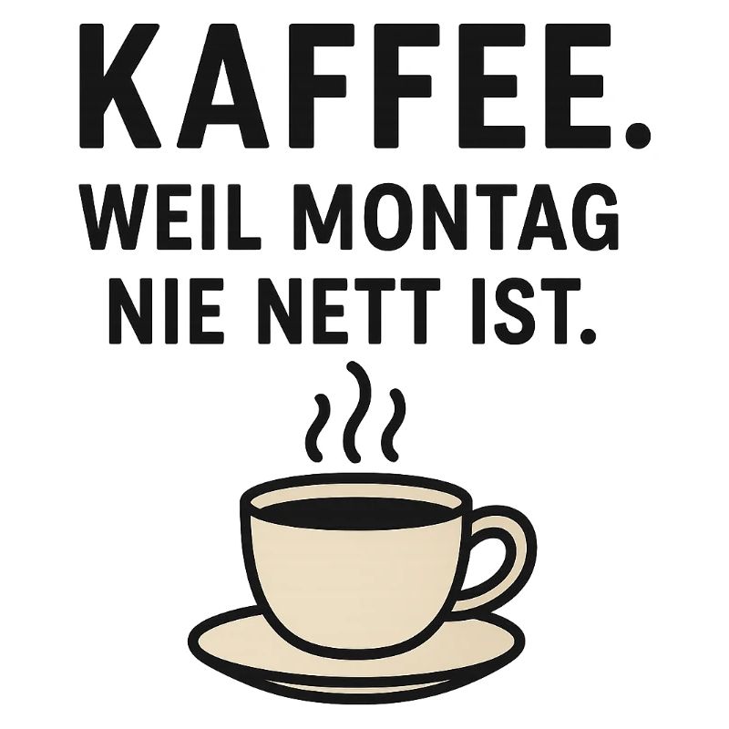 Coffee shirt – Because Monday is never nice