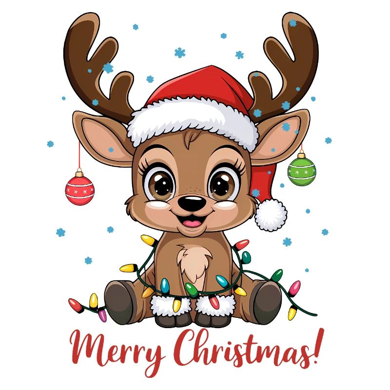 Pull de Noël en renne mignon Joyeux Noël