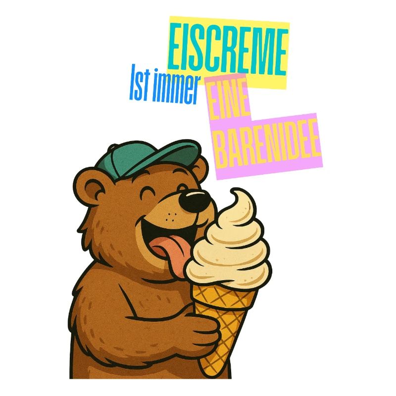 Bande dessinée de crème glacée Bear