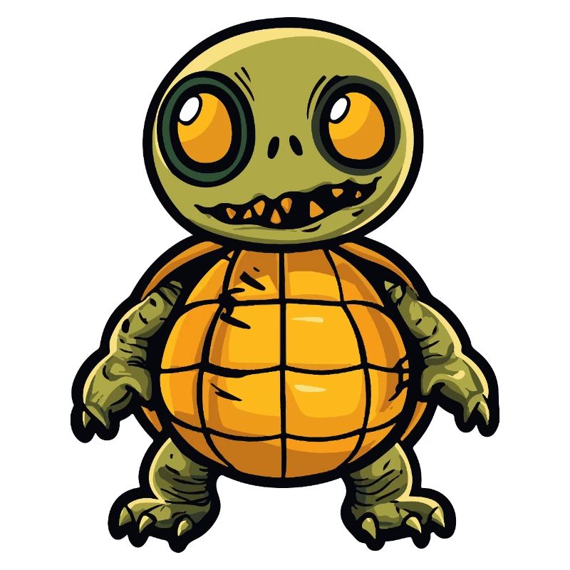 Turtle Halloween Comic Funny