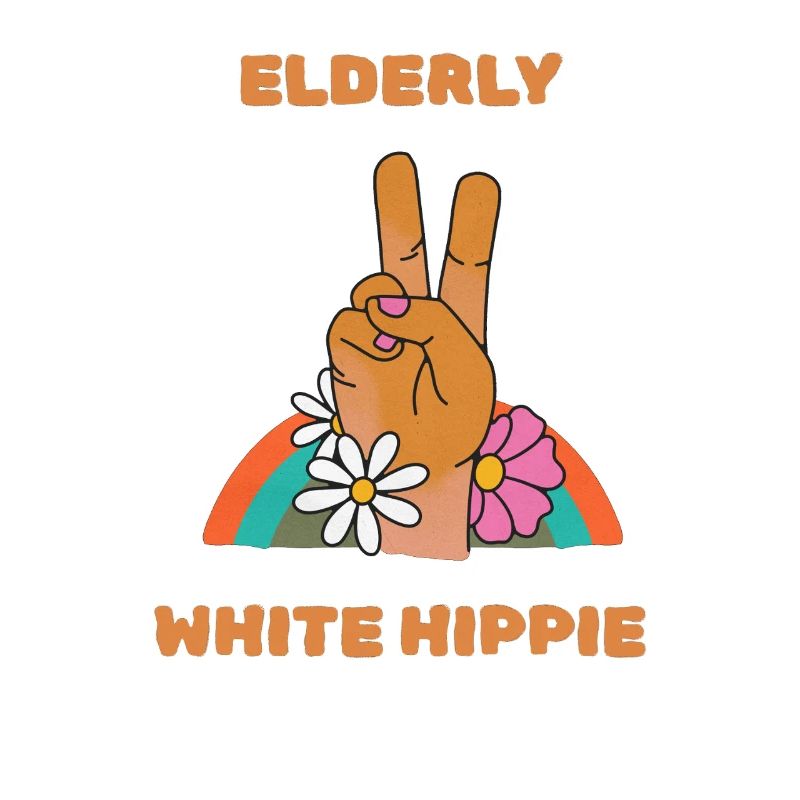 Elderly White Hippie design