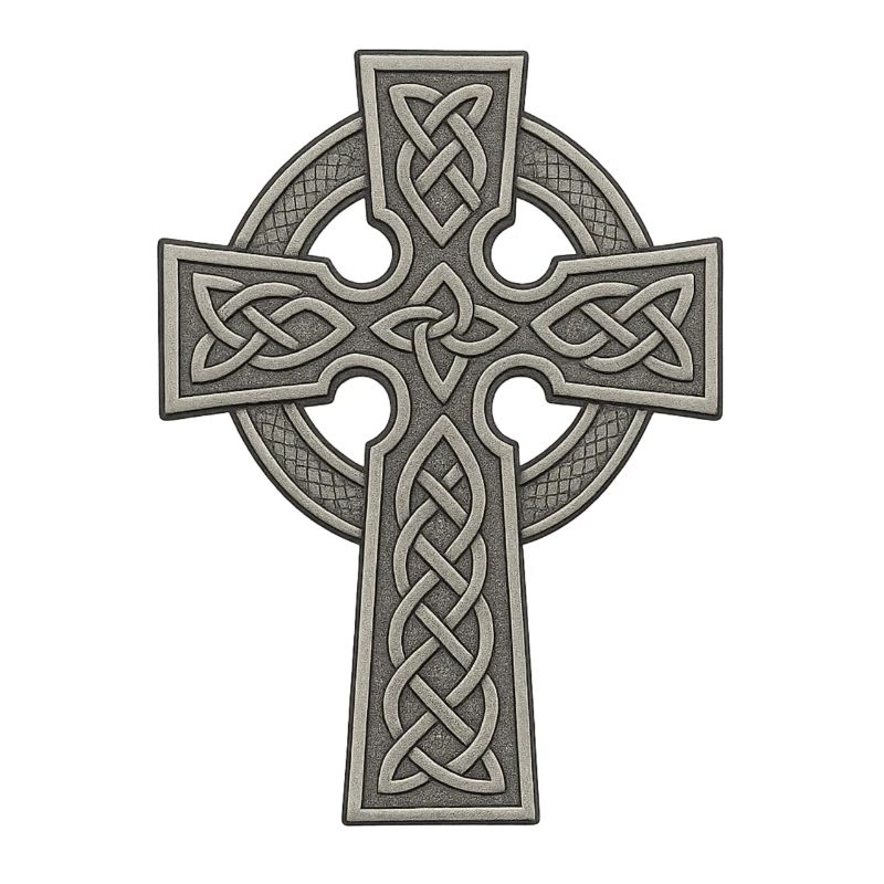 Celtic Cross with Knot Pattern