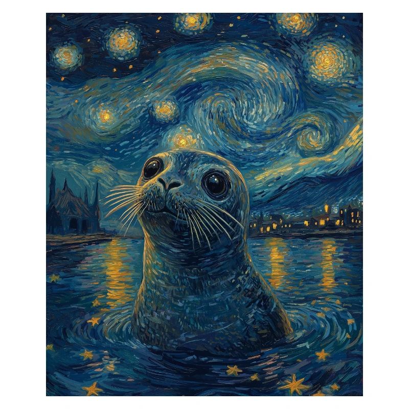 Robbe Van Gogh Style Starry Night