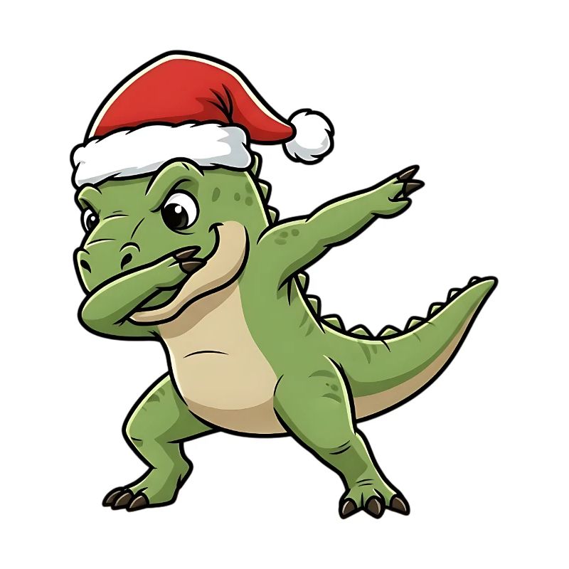 Dab T-Rex de Noël