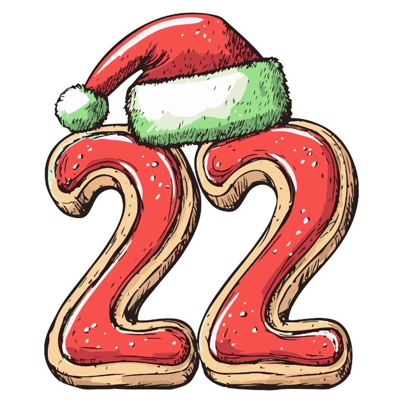 22 Number Cookie Christmas