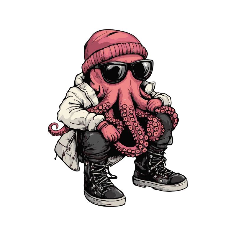Octopus Cool Winter