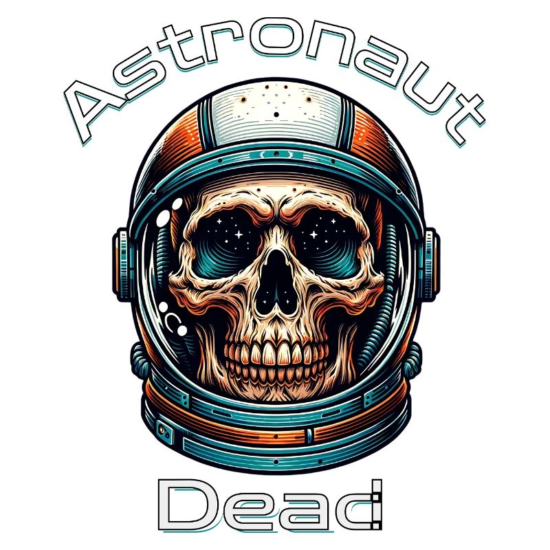 Crâne d’astronaute dans l’espace