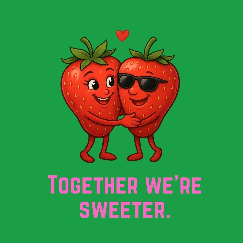 Ensemble, nous sommes plus doux - Erdbeeren süß