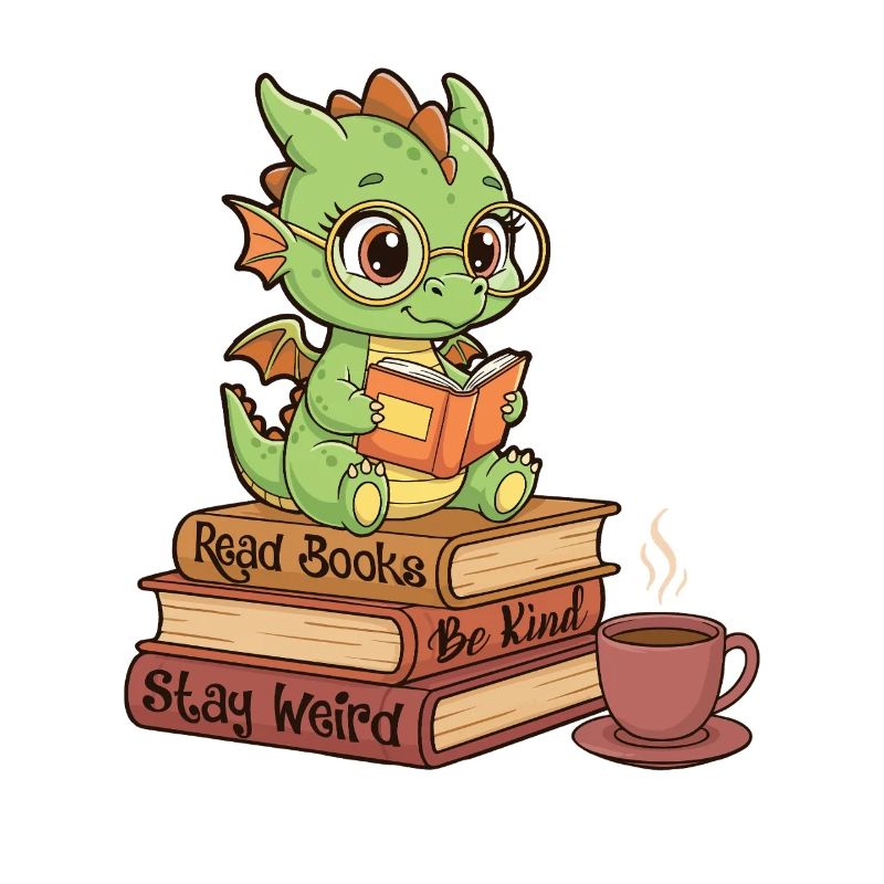 Bücher lesen Sei freundlich Bleib seltsam Positives Lesergeschenk