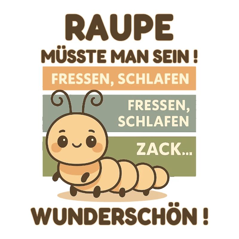 Caterpillar Saying – Eat Sleep Cute