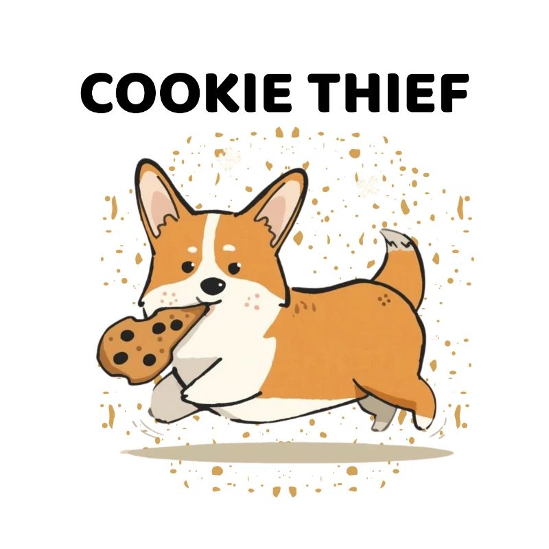 Vol de biscuits Corgi Design de chien drôle