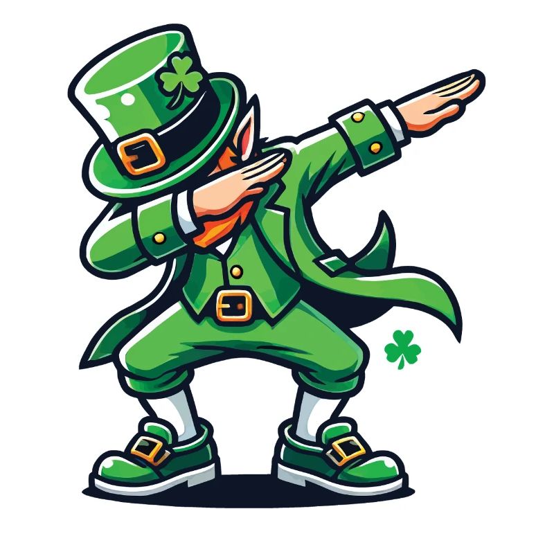 Dabbing Leprechaun Shenanigans St. Patrick's Day